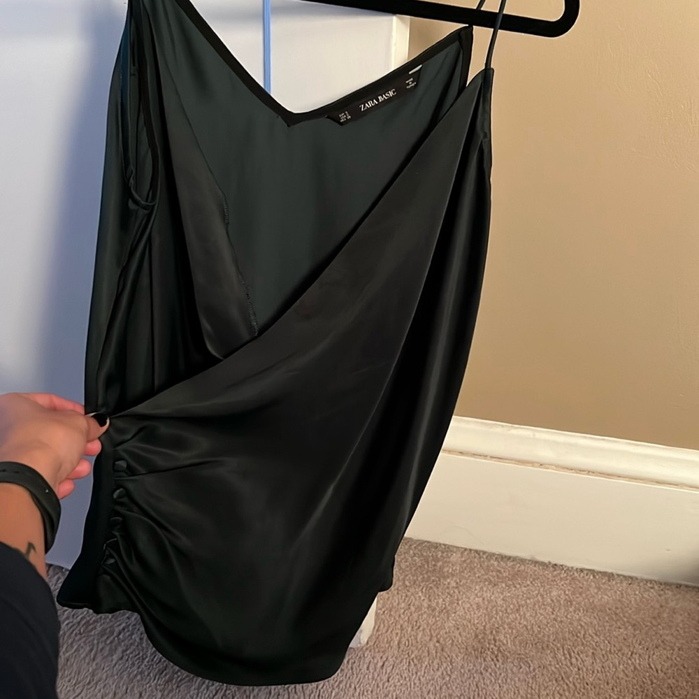 Emerald green dress tank